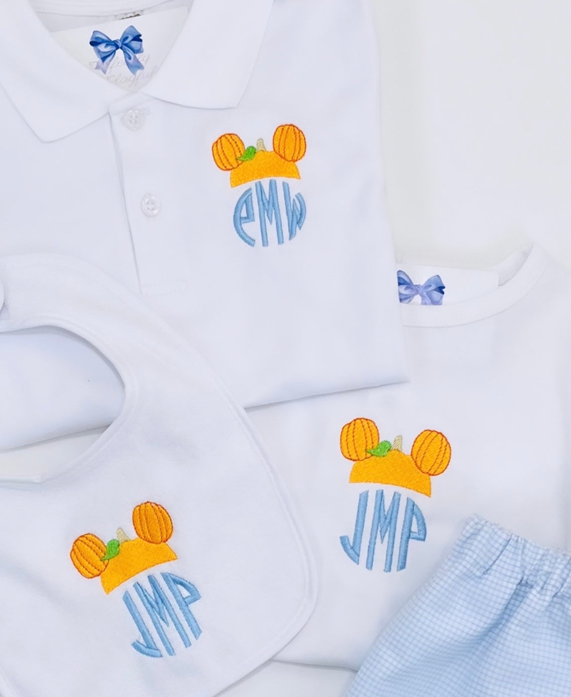 Pumpkin Mouse Monogram - Perfectly Playful Designs
