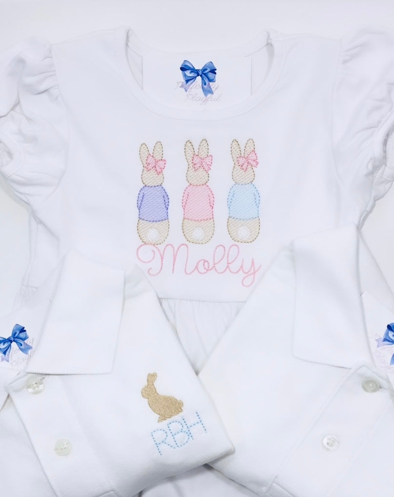 Bunny Girl Trio Dress - Perfectly Playful Designs