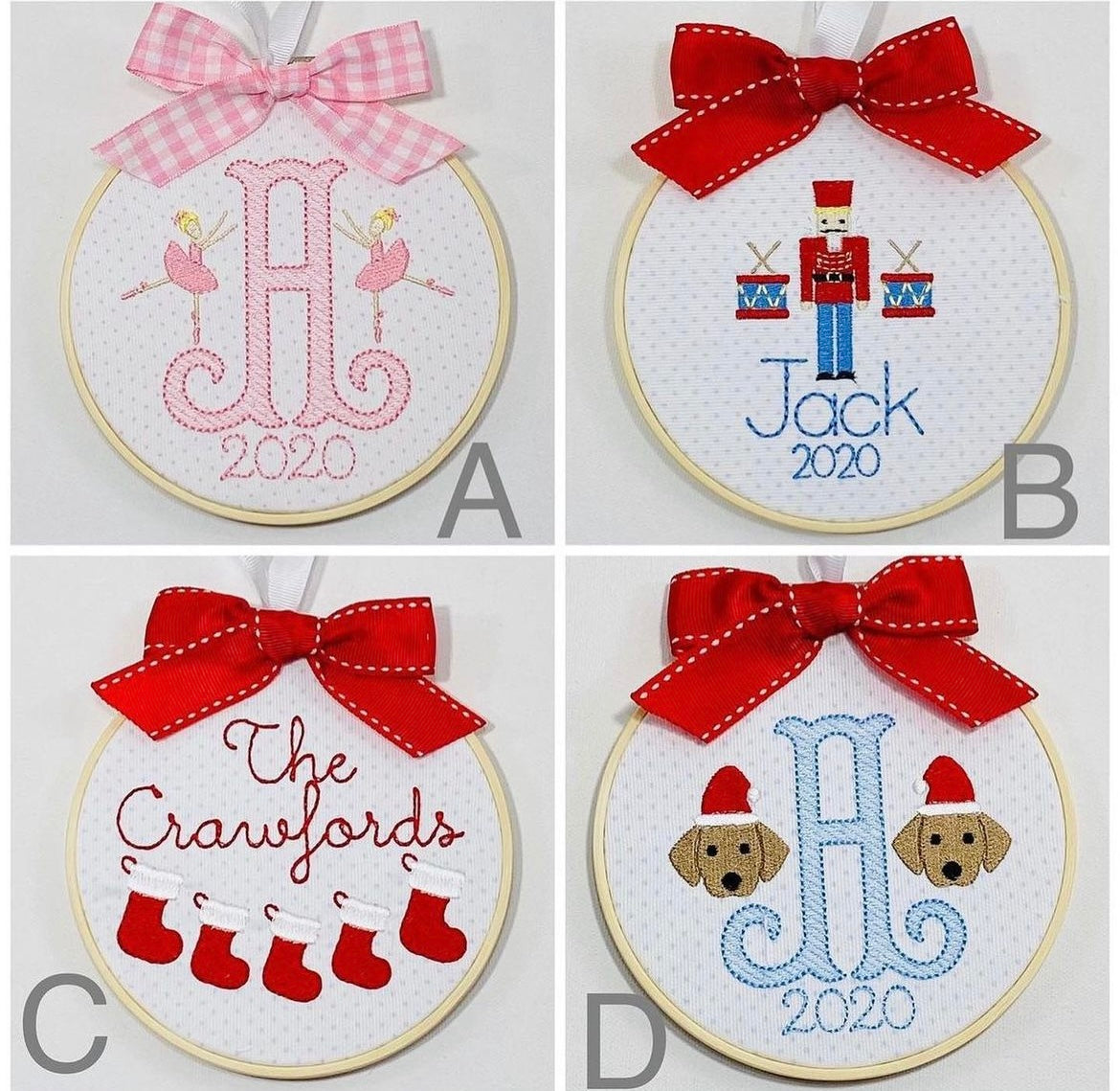 Christmas Ornaments - 5in - Perfectly Playful Designs