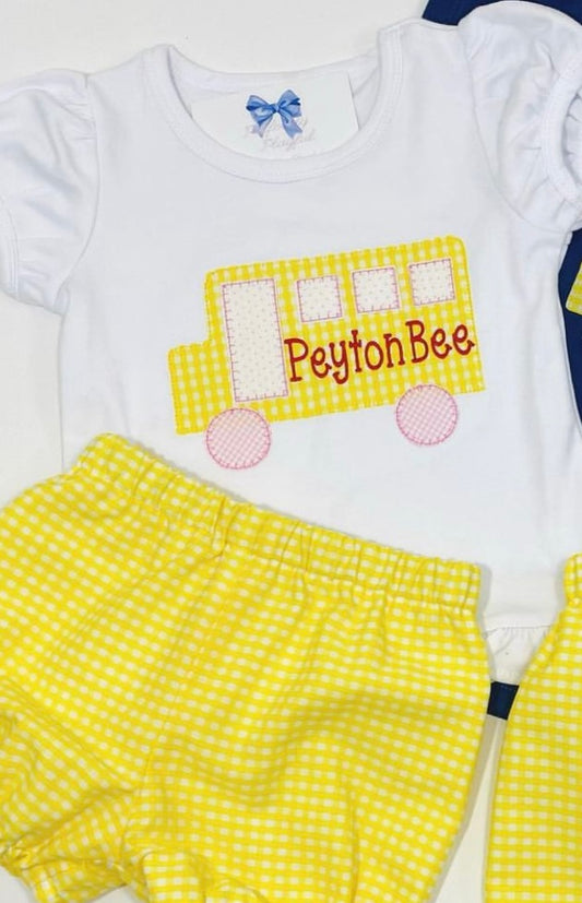 School Bus - Girl - Perfectly Playful Designs