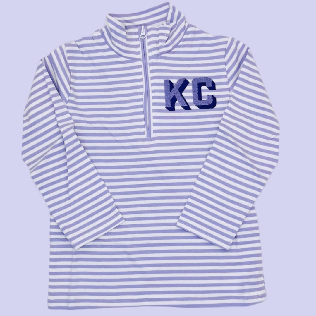 Lavender Pullover Knit Stripe - Perfectly Playful Designs