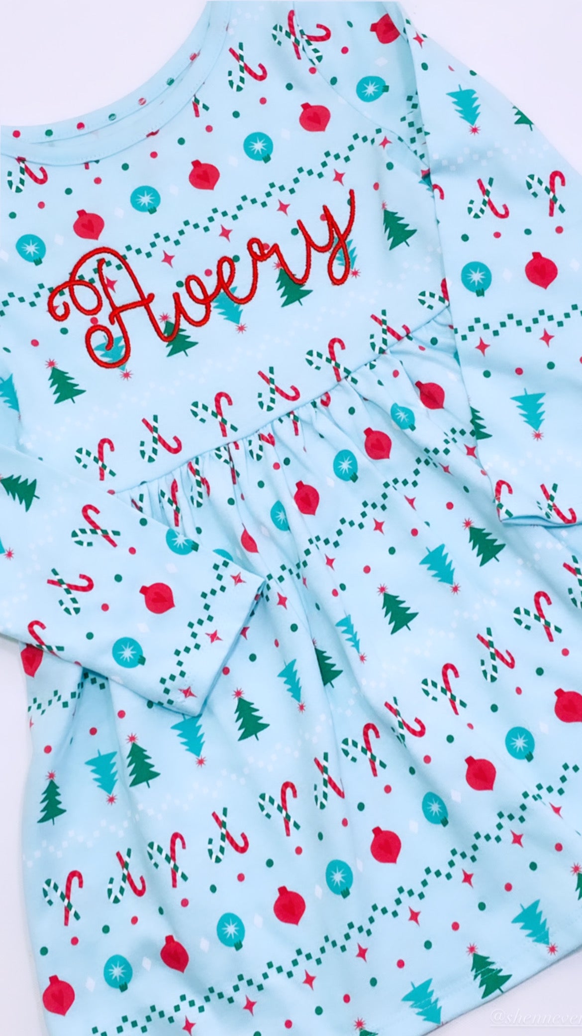 Very Merry Christmas Dress - Long Sleeve - Perfectly Playful Designs