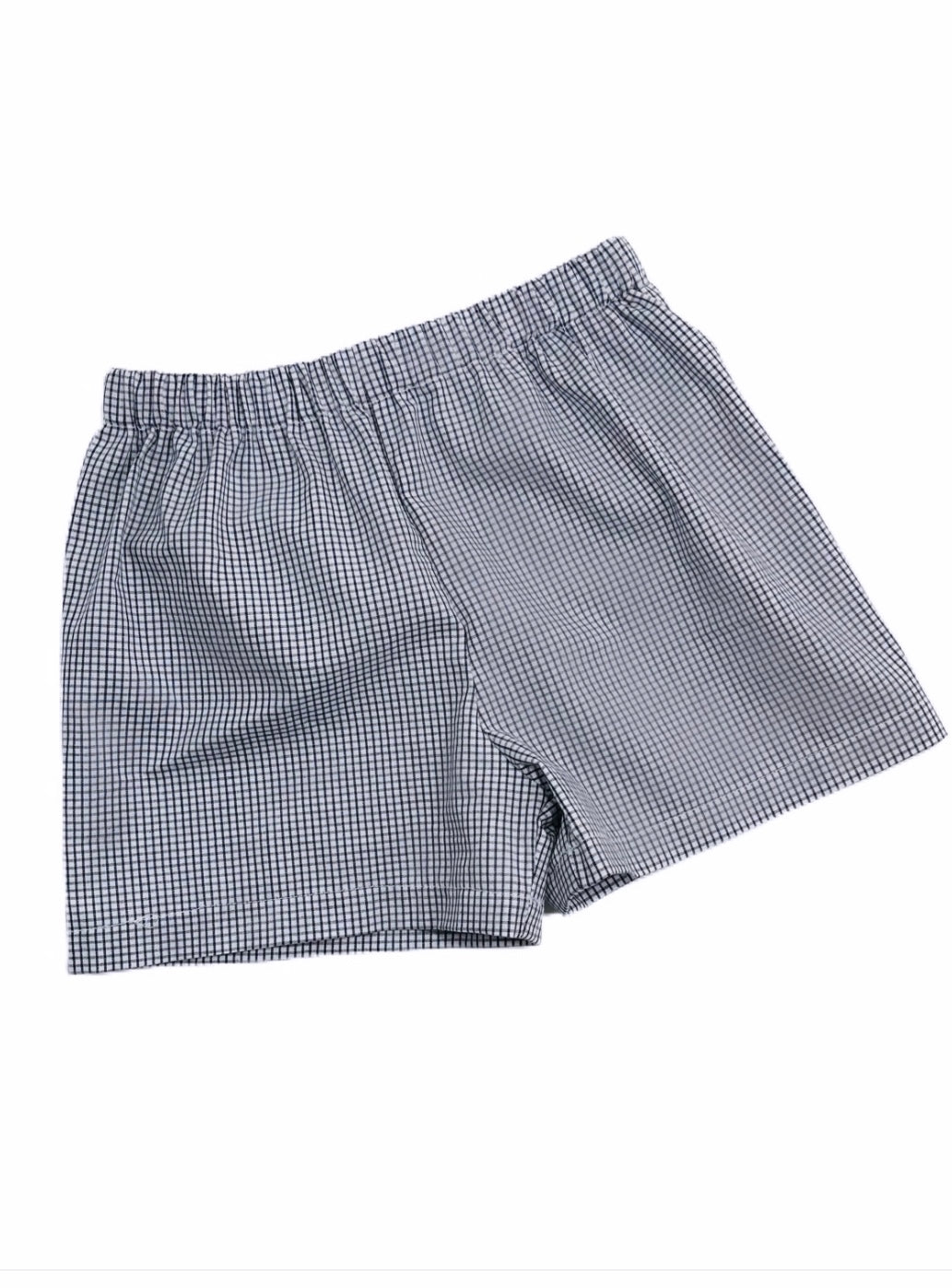 Navy Blue Windowpane Bottoms - Perfectly Playful Designs