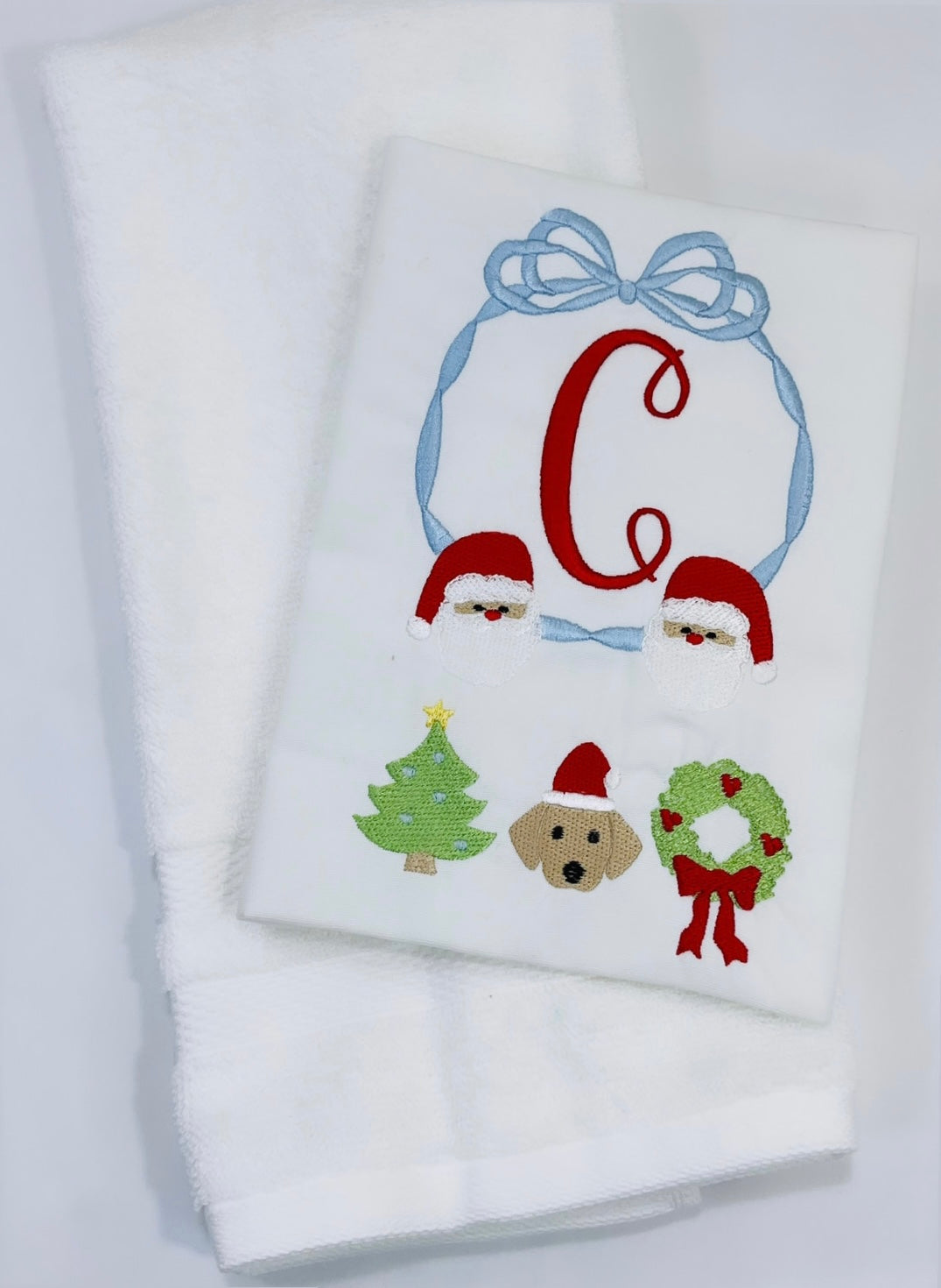 Hand Towel - Christmas Ribbon