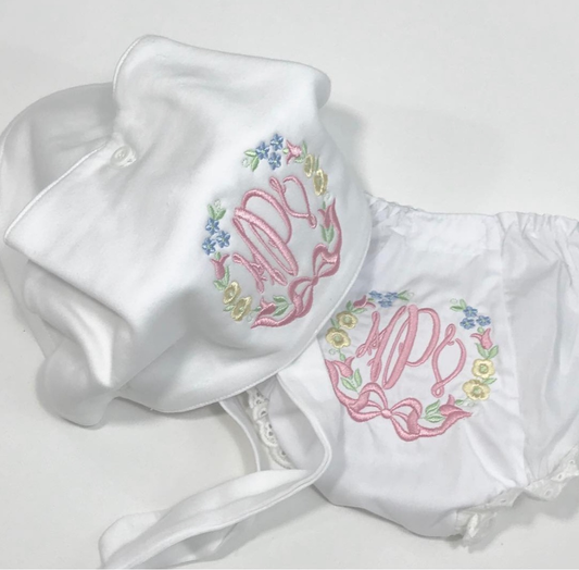 Baby Bonnet - Organic Cotton - White